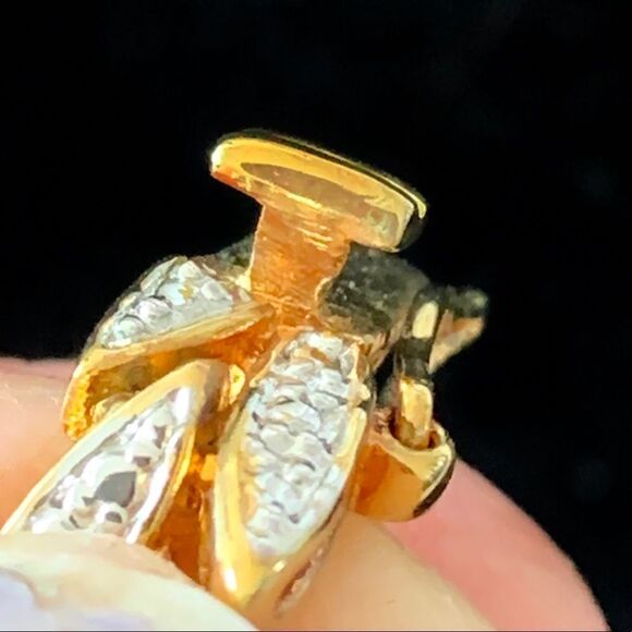 Beautiful Diamond like bracelet earrings set 8” L Gold Silver - Picture 7 of 17